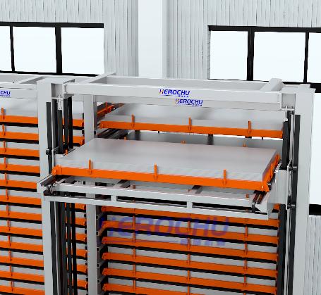 Multi-Tower Single-Row Smart Stereoscopic Sheet Material Library