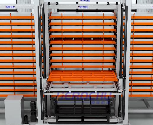 Multi-Tower Single-Row Smart Stereoscopic Sheet Material Library