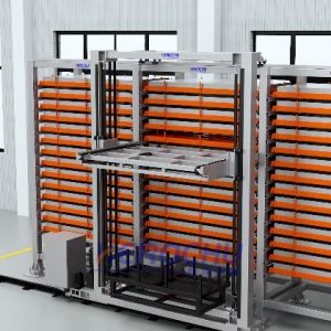 Single-Row Multi-Tower Automated Storage System for Sheet Materials