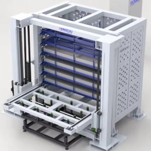 Intelligent 3D Automated Warehouse Rack for Steel Plate Storage
