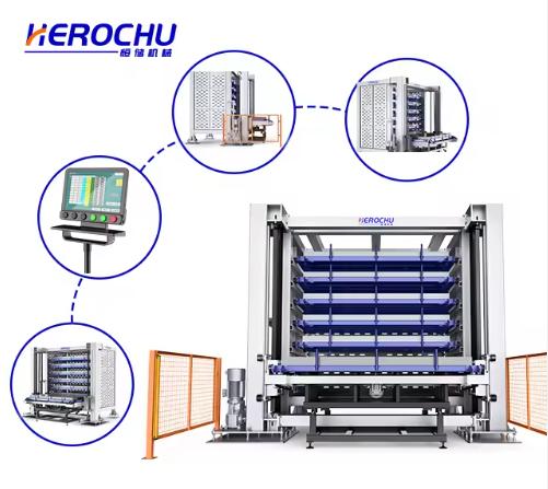 Intelligent 3D Automated Warehouse Rack for Steel Plate Storage