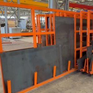Mobile Industrial Storage System with Wheels for CNC Workshop