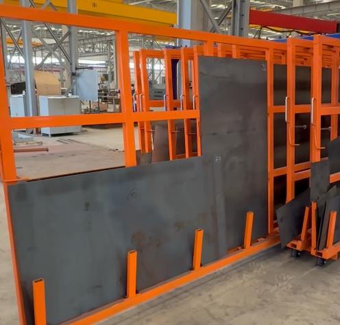 Mobile Industrial Storage System with Wheels for CNC Workshop