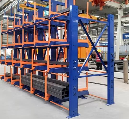 Heavy-Duty Steel Cantilever Rack for Pipe & Bar Stock | Herochu