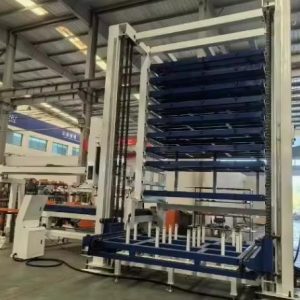 Automated Multi-Level Plate Depot with Robotic Retrieval for Laser and Punch Fabrication