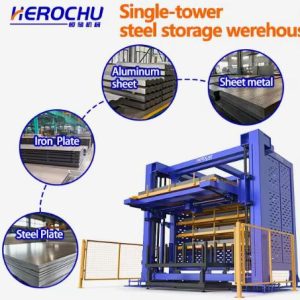 Automatic Classified Storage Tower for Metal Sheets – Intelligent Vertical Storage with Precision Inventory Control