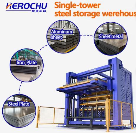 Automatic Classified Storage Tower for Metal Sheets – Intelligent Vertical Storage with Precision Inventory Control