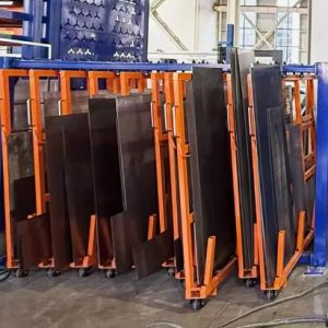 Vertical Pull-out Sheet Metal Scrap Rack for Storing Laser-Cutting Waste