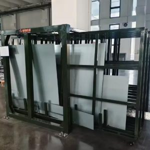 High Density Vertical Roll Out Sheet Metal Rack for Space-Saving Industrial Storage