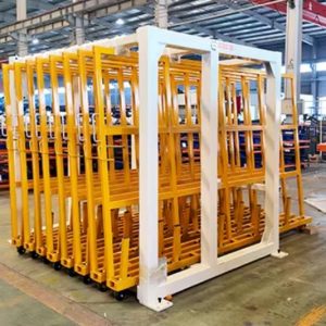 Heavy Duty Vertical Roll-Out Sheet Metal Rack for Industrial Workshops
