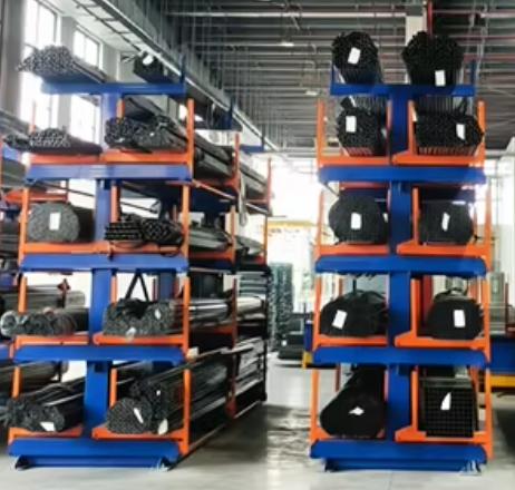 Smart Electric Telescopic Cantilever Rack - Heavy Duty Industrial Storage System