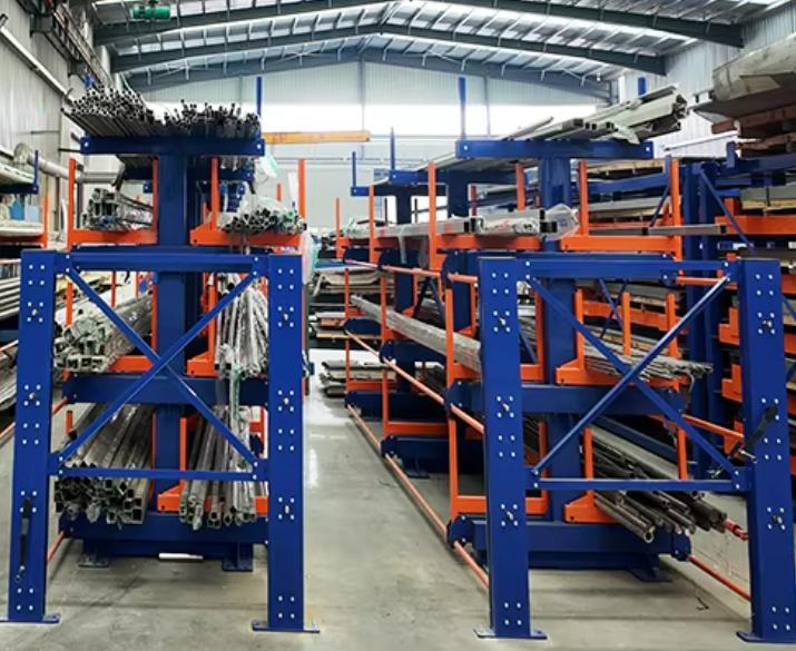 Smart Electric Telescopic Cantilever Rack - Heavy Duty Industrial Storage System