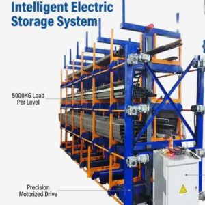 Smart Electric Telescopic Cantilever Rack - Heavy Duty Industrial Storage System