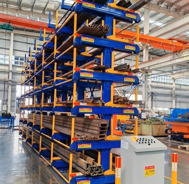 Automatic Electric Telescopic Double-Sided Cantilever Storage Rack: Vertical Pipe Storage Rack System for Long Materials