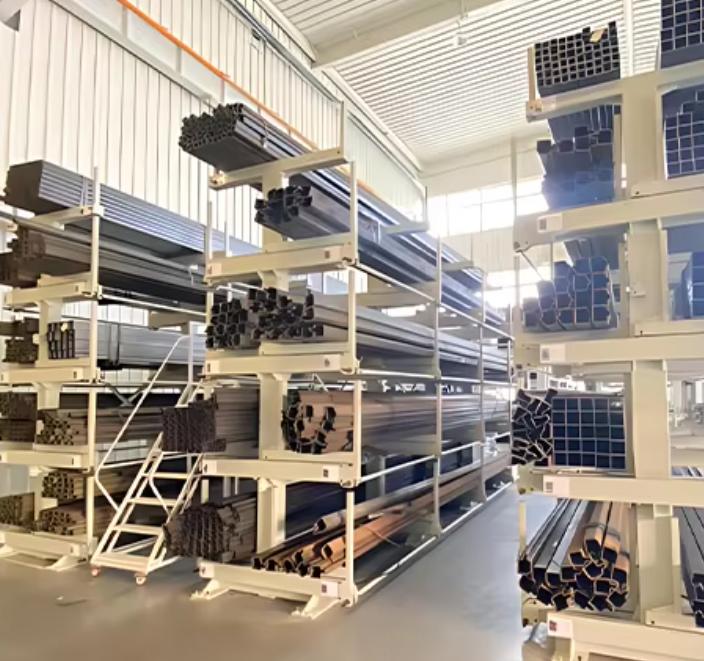 Automatic Electric Telescopic Double-Sided Cantilever Storage Rack: Vertical Pipe Storage Rack System for Long Materials