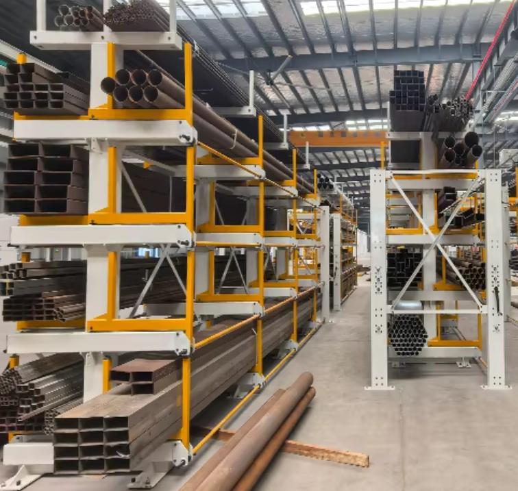 Automatic Electric Telescopic Double-Sided Cantilever Storage Rack: Vertical Pipe Storage Rack System for Long Materials