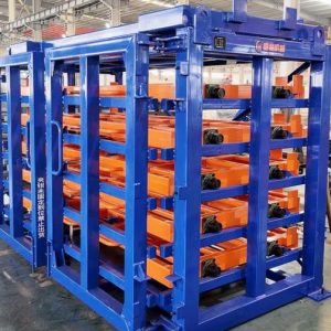 Roll-Out Sheet Metal Racks for Laser Cutting Center