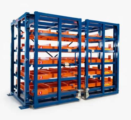 Roll-Out Sheet Metal Racks for Laser Cutting Center