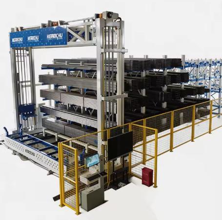 Mobile Automated Vertical Storage System for Heavy-Duty Profile Management