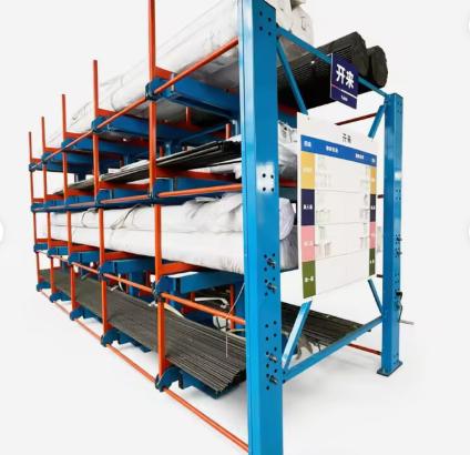 Custom Telescopic Cantilever Rack for Heavy-Duty Metal Pipe Storage