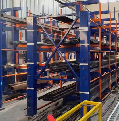 Heavy-Duty Cantilever Racking for Steel Tubes Bars & Structural Profiles