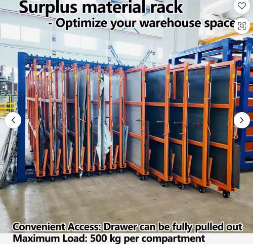 Vertical Pull-Out Sheet Remnant Rack – Maximize Material Utilization with Herochu