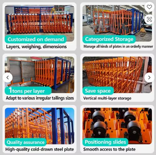 Vertical Sheet Metal Scrap Rack for Laser-Cutting Waste