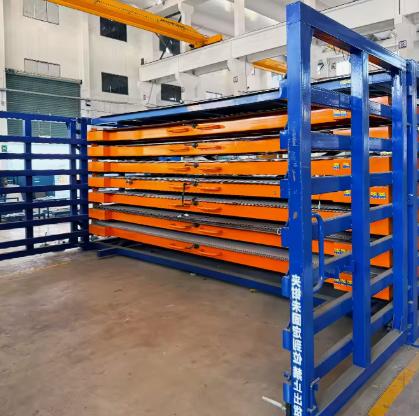 Electric Telescopic Heavy-Duty Rack for Sheet Metal Storage