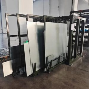 Manual Vertical Sheet Surplus Storage Rack for Industrial Material Management