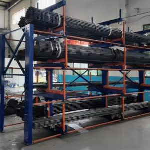 Industrial Steel Tube Storage Rack with Cantilever Design – High-Strength, High-Density Storage