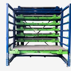 Heavy Duty Industrial Manual Metal Plate Storage Rack — Herochu Custom Solutions