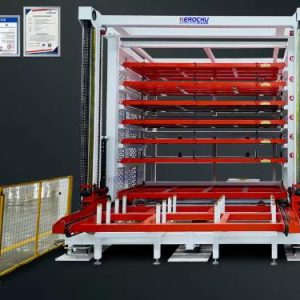 Fully Automated Vertical Wooden Boards Storage System for Woodworking Factory Automation