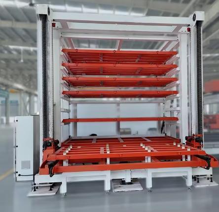Fully Automated Vertical Wooden Boards Storage System for Woodworking Factory Automation