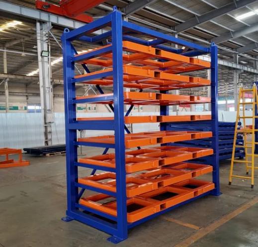 Industrial Forklift Frame Rack — Stacking Sheet Metal Materials by Herochu