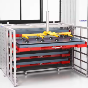 Manual Pull Out Sheet Metal Rack for Sheet Metal Fabrication Workflow