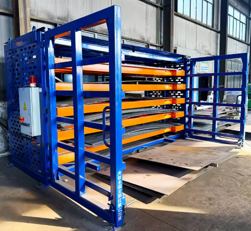 Manual Pull Out Sheet Metal Rack for Sheet Metal Fabrication Workflow