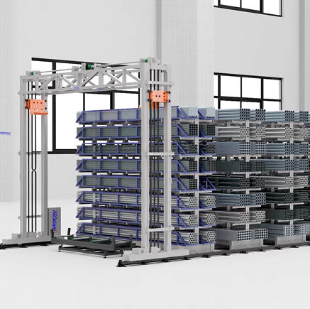 Heavy-Duty Automated Storage & Retrieval System (ASRS) for Steel Pipe, Rebar & Long Profiles