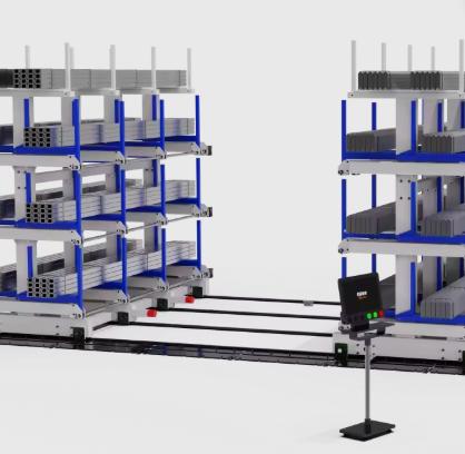 Track-Guided Mobile Pipe Storage Racks & Cantilever Solutions