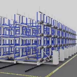 Track-Guided Mobile Pipe Storage Racks & Cantilever Solutions