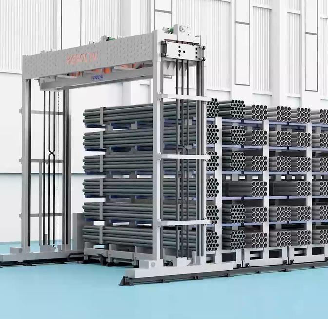 Automated Long Goods Storage System for Pipes & Profiles