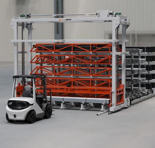 Heavy-Duty Long Material Storage & Retrieval System