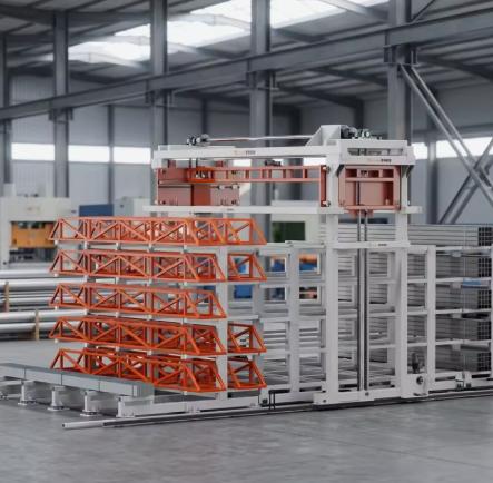 Heavy-Duty Automated Storage & Retrieval System (ASRS) for Steel Pipe, Rebar & Long Profiles