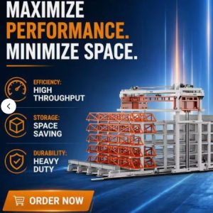 Heavy-Duty Automated Storage & Retrieval System (ASRS) for Steel Pipe, Rebar & Long Profiles