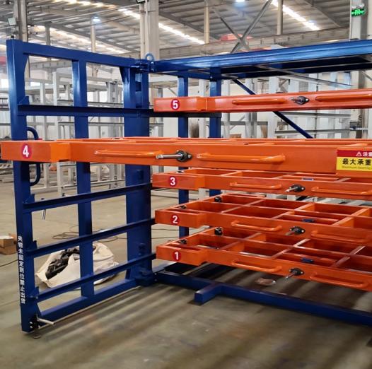 Manual Roll-Out Steel Plate Storage Racks