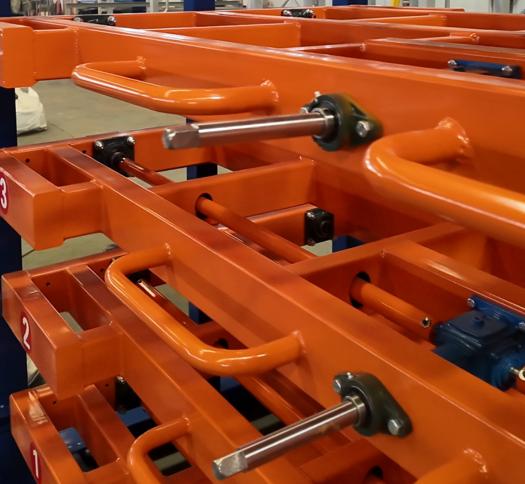 Manual Roll-Out Steel Plate Storage Racks