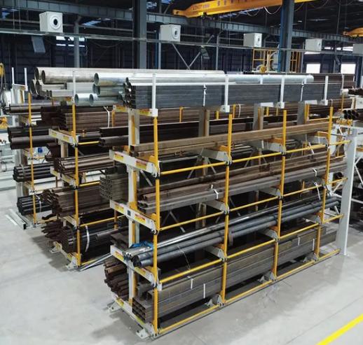 Customizable Steel Pipe Metal Profile Long Racking – Heavy-Duty Warehouse Storage