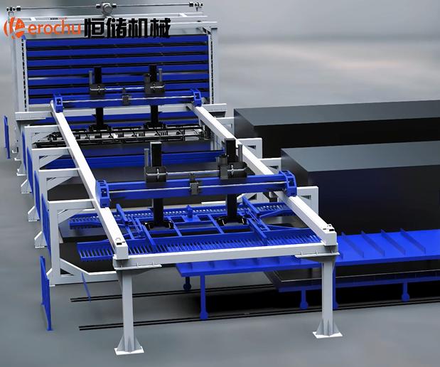High-Speed Sheet Loading/Unloading & Vertical Storage System for Fiber Laser Processors