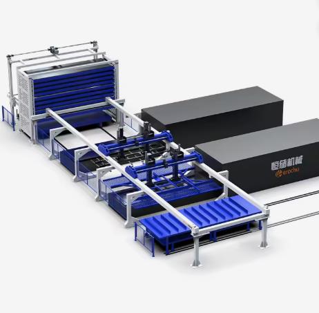 High-Speed Sheet Loading/Unloading & Vertical Storage System for Fiber Laser Processors