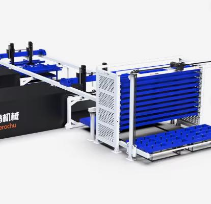 High-Speed Sheet Loading/Unloading & Vertical Storage System for Fiber Laser Processors