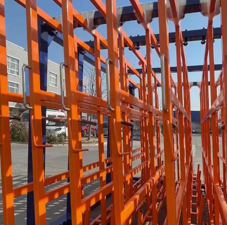 Heavy-Duty Vertical Pull-Out Rack with Multi-Layer Shelves